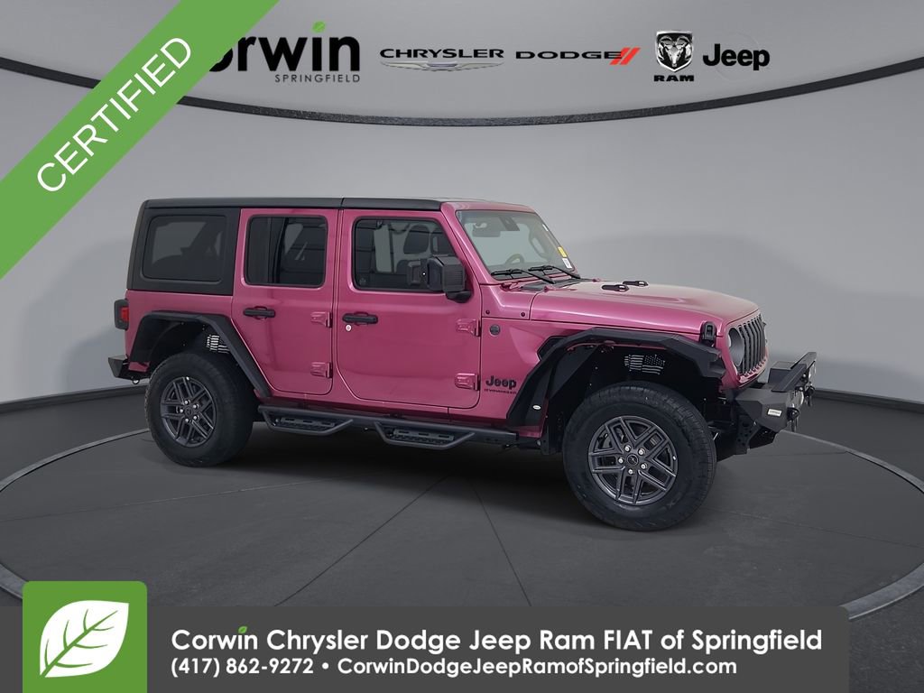 Certified 2024 Jeep Wrangler Sport S