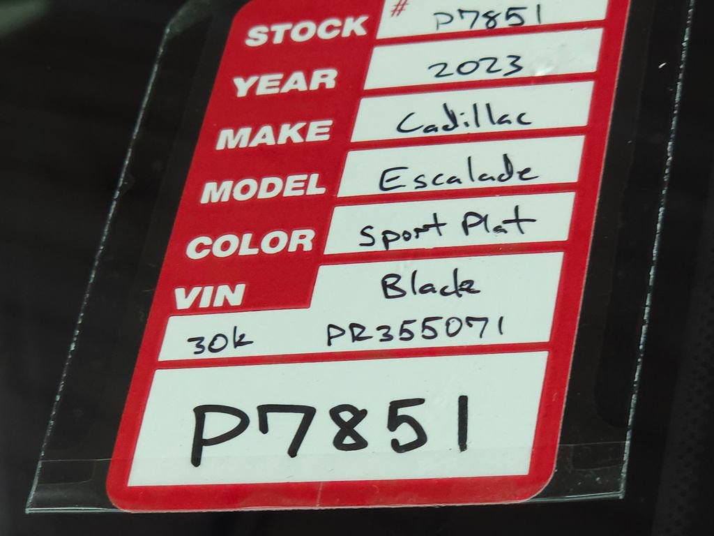 Certified 2023 Cadillac Escalade Sport Platinum w/ LPO, ONYX Package AWD/4WD image 52