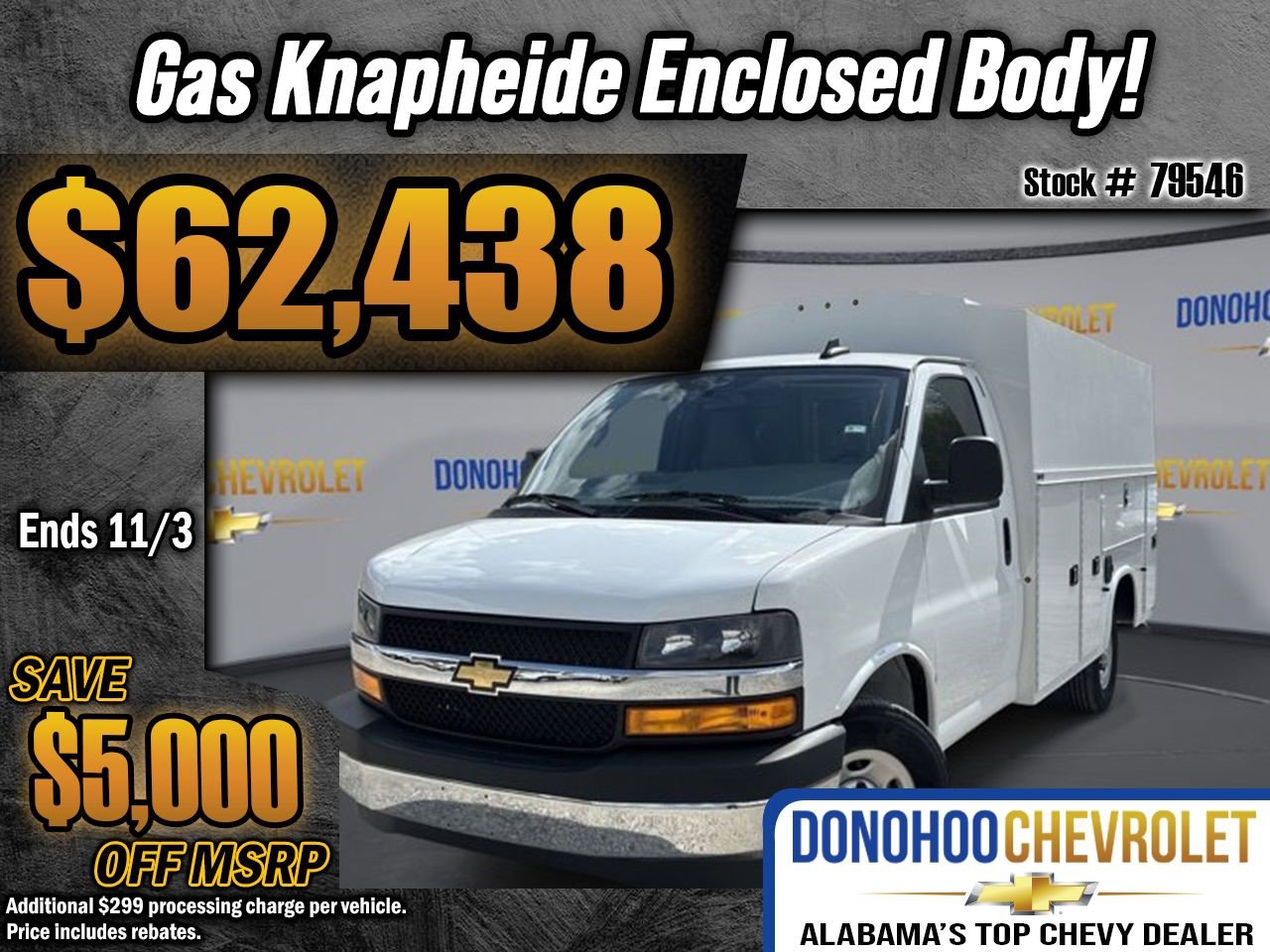 New 2024 Chevrolet Express 3500 w/ Power Convenience Package