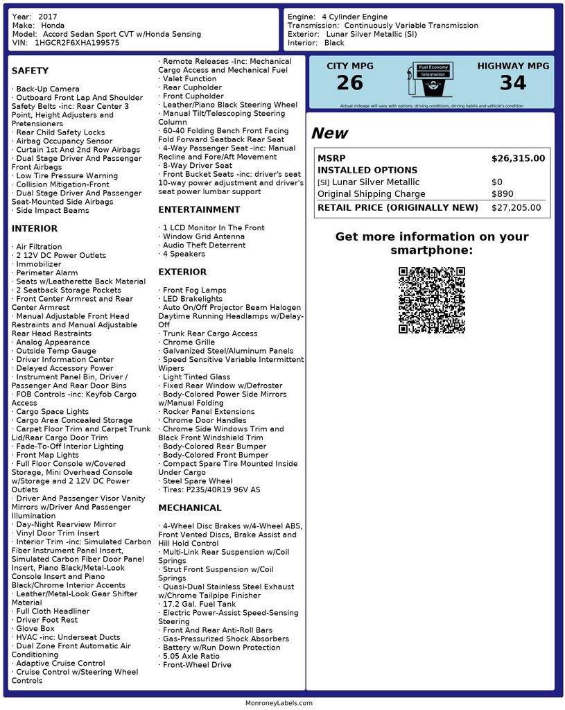 Used 2017 Honda Accord Sport image 21