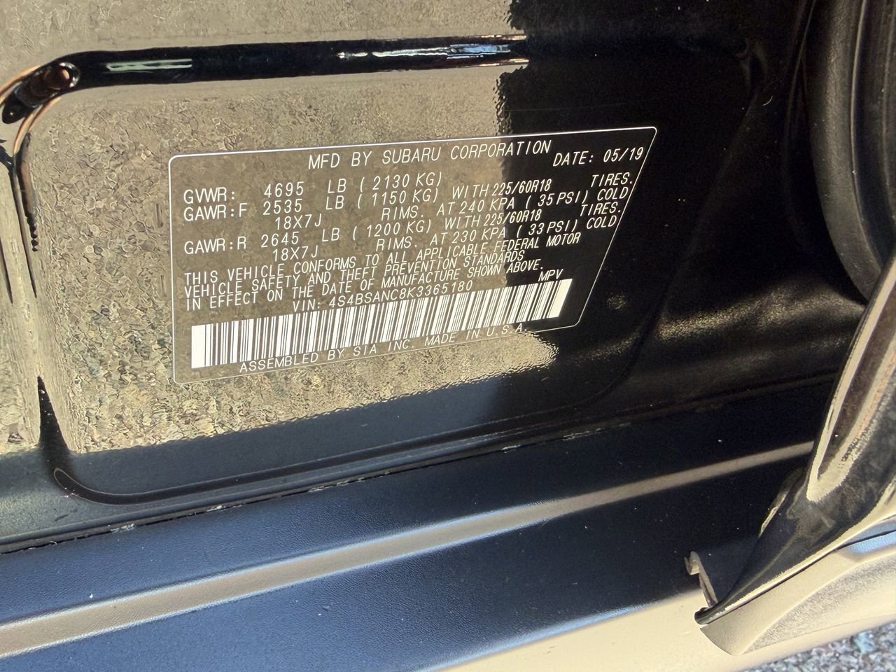 Used 2019 Subaru Outback 2.5i Limited image 35