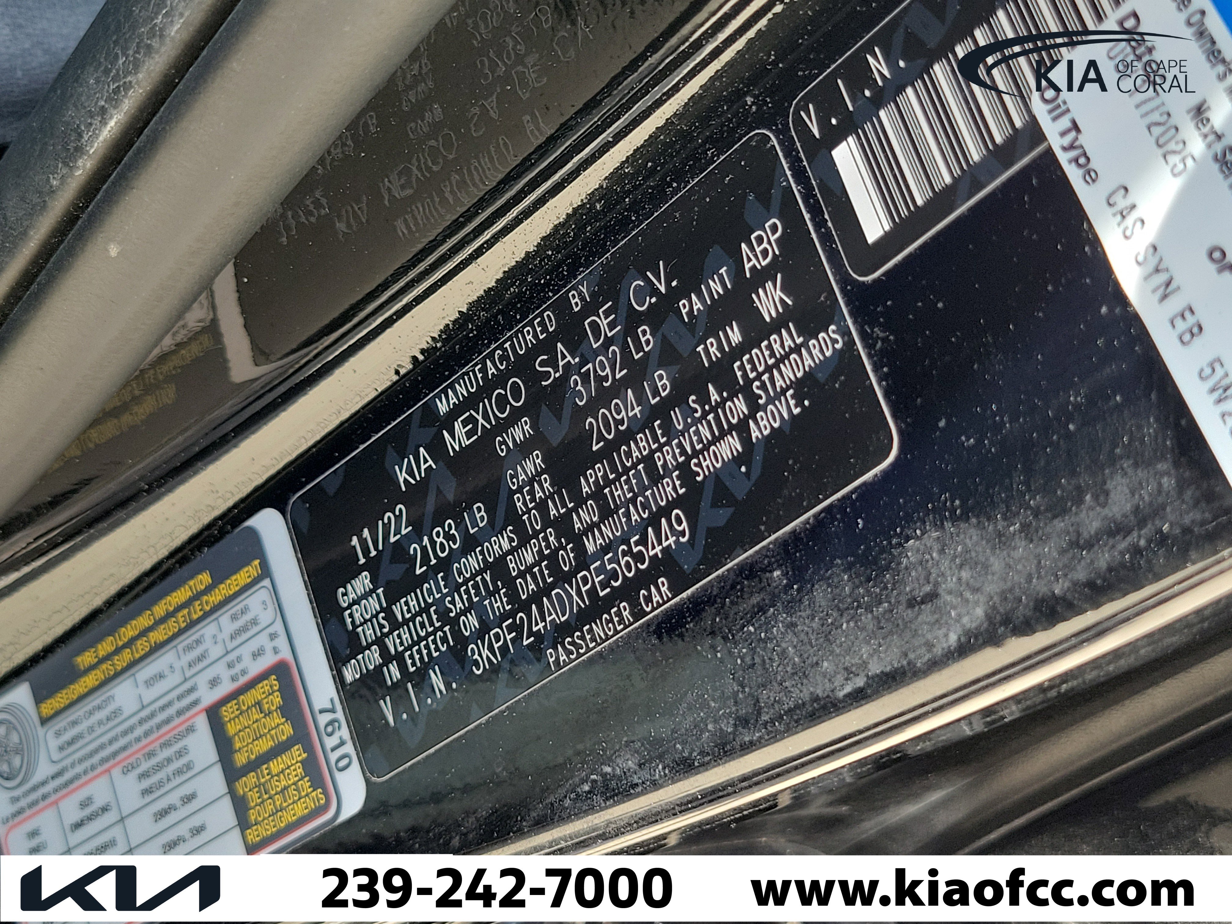 Certified 2023 Kia Forte LXS FWD image 30
