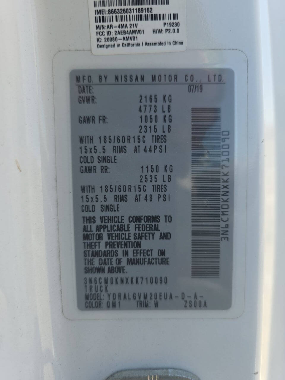 Used 2019 Nissan NV200 SV w/ Navigation Package FWD image 15