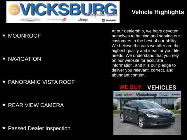 Used 2015 Chrysler 200 S w/ Navigation & Sound Group I FWD image 19