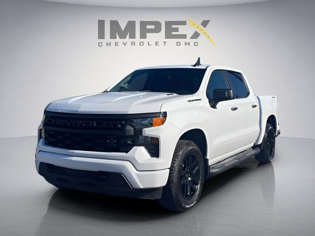 Used 2025 Chevrolet Silverado 1500 Custom w/ Turbomax Blackout Package AWD/4WD video 1