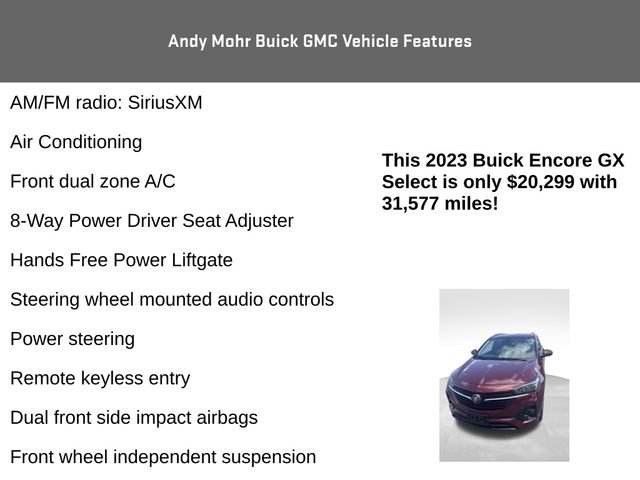 Used 2023 Buick Encore GX Select w/ Sport Touring Package FWD image 12