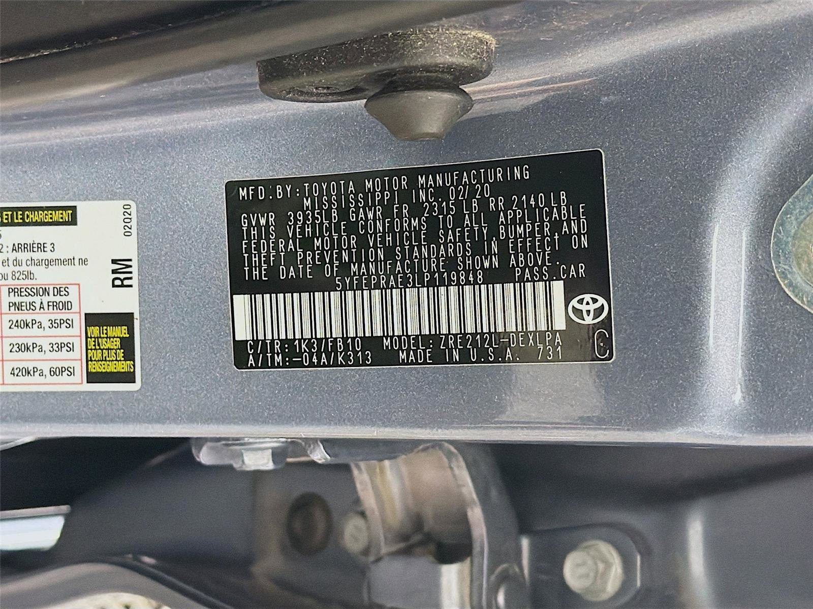 Used 2020 Toyota Corolla LE FWD image 33