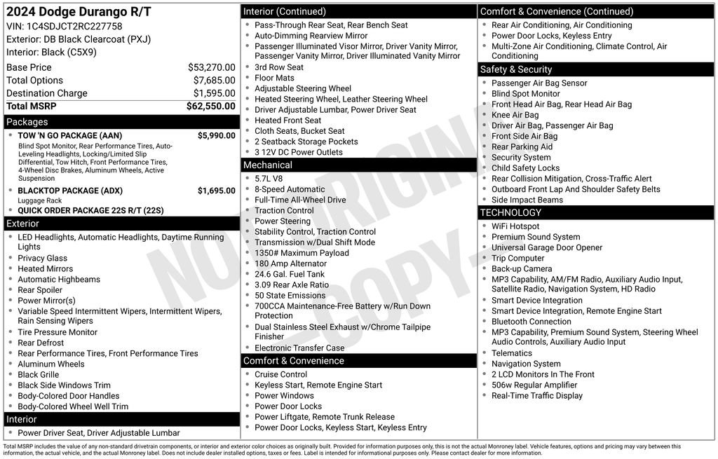 Used 2024 Dodge Durango R/T w/ Tow 'N Go Package AWD/4WD image 25
