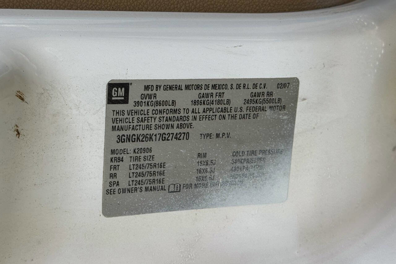 Used 2007 Chevrolet Suburban 2500 LT AWD/4WD image 19