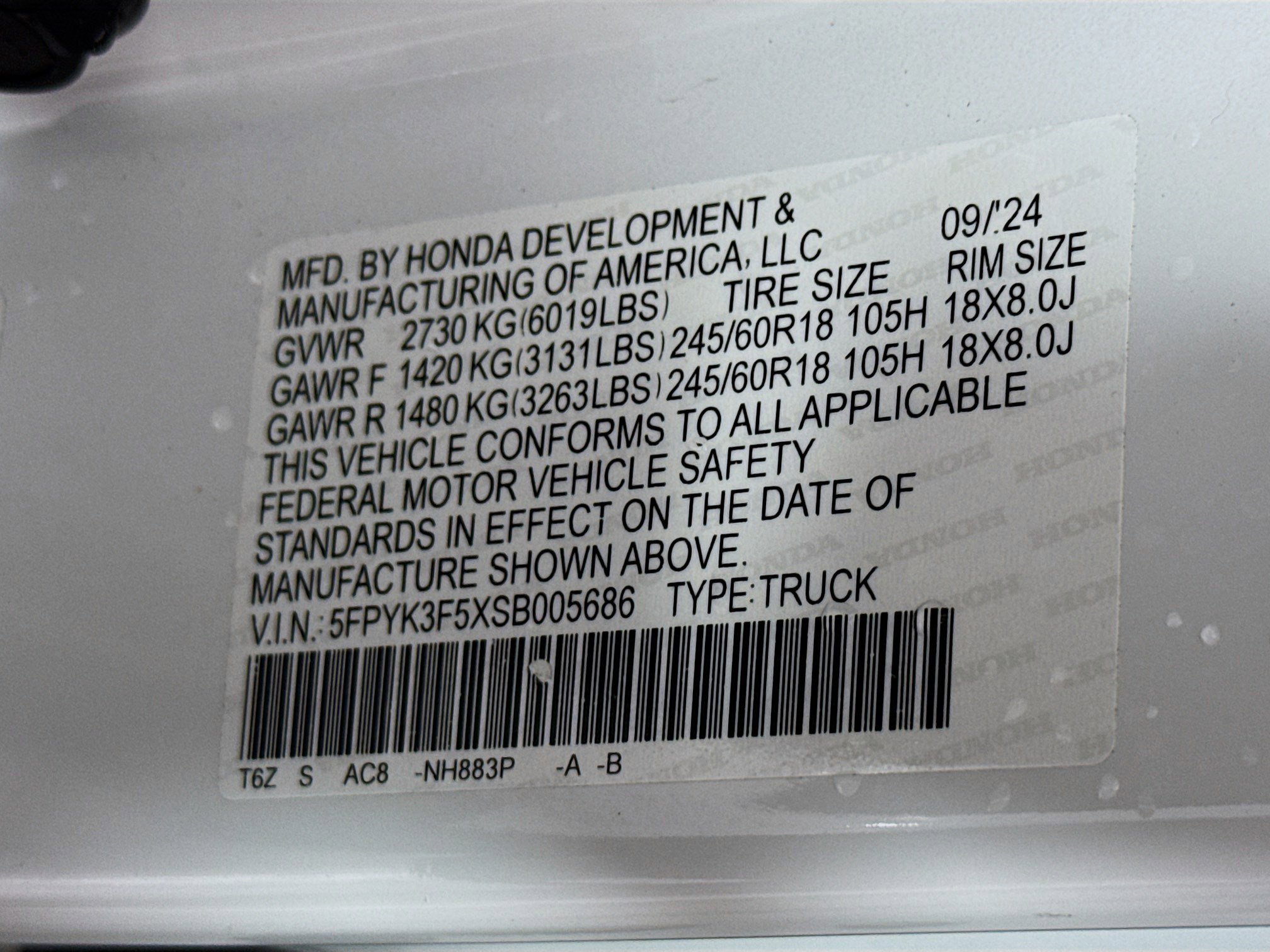Used 2025 Honda Ridgeline RTL image 40