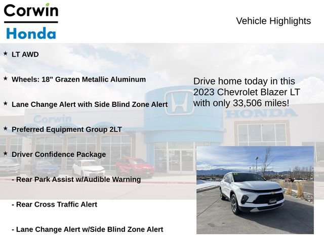 Used 2023 Chevrolet Blazer LT w/ Driver Confidence Package image 6