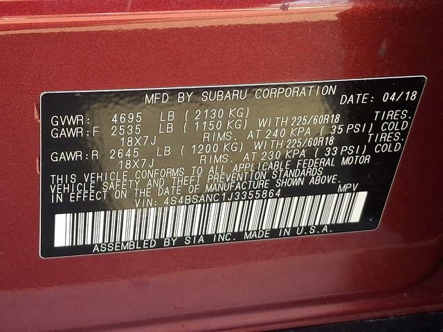 Used 2018 Subaru Outback 2.5i Limited image 28