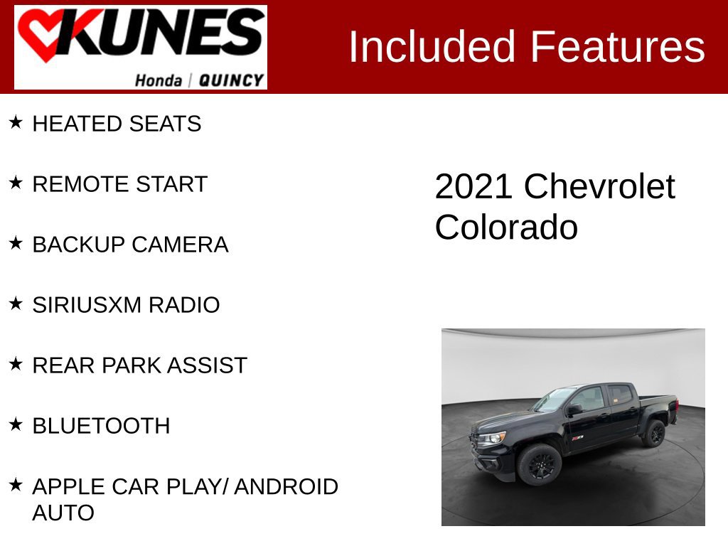 Used 2021 Chevrolet Colorado Z71 w/ Z71 Midnight Edition AWD/4WD image 2