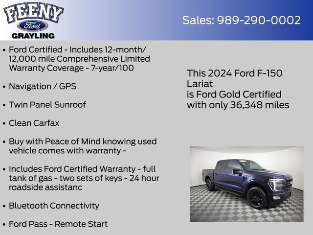 Used 2024 Ford F150 Lariat AWD/4WD image 4