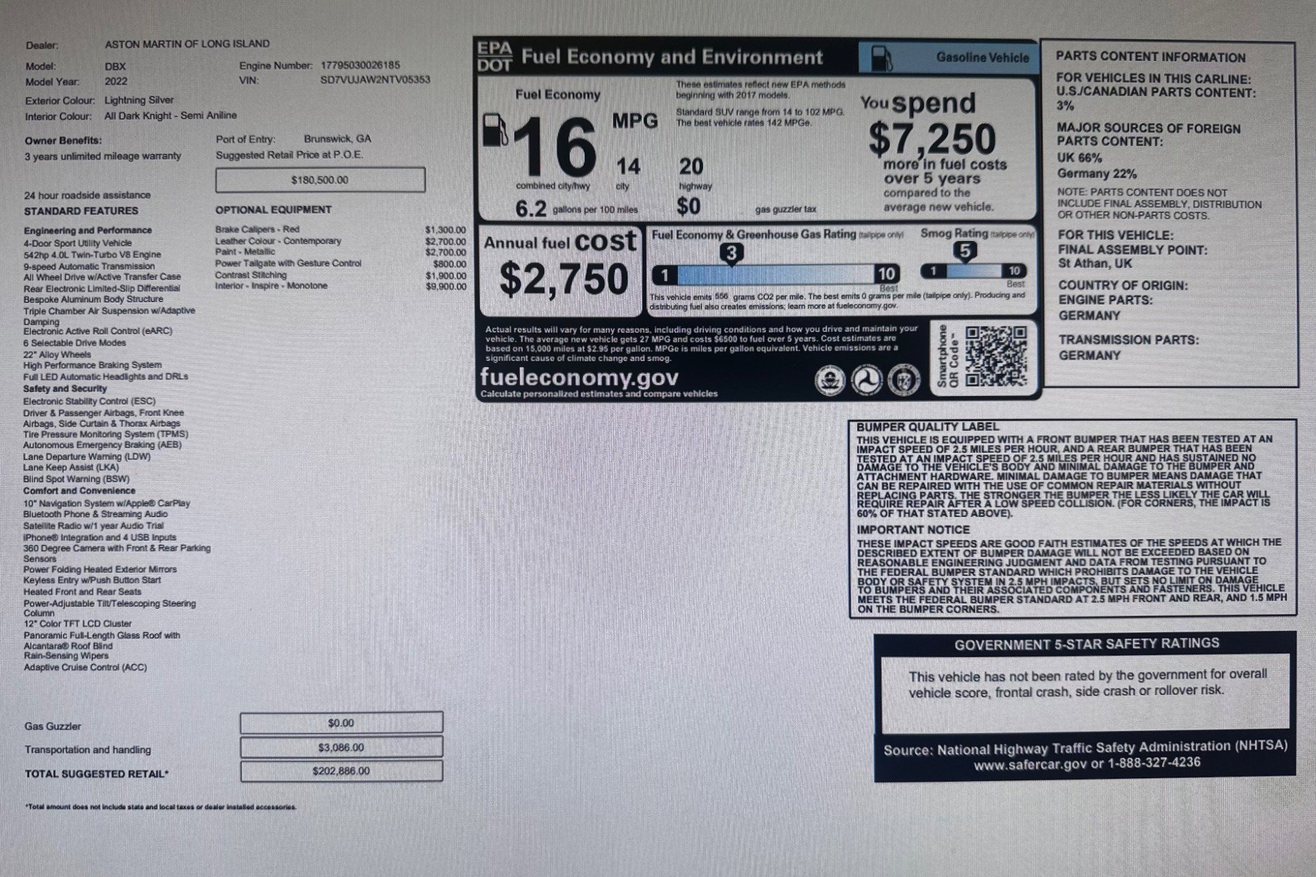 Used 2022 Aston Martin DBX image 24