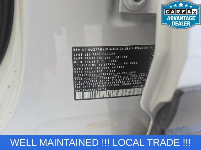 Used 2019 Volkswagen Tiguan S w/ 3rd Row Seat Package AWD/4WD image 25