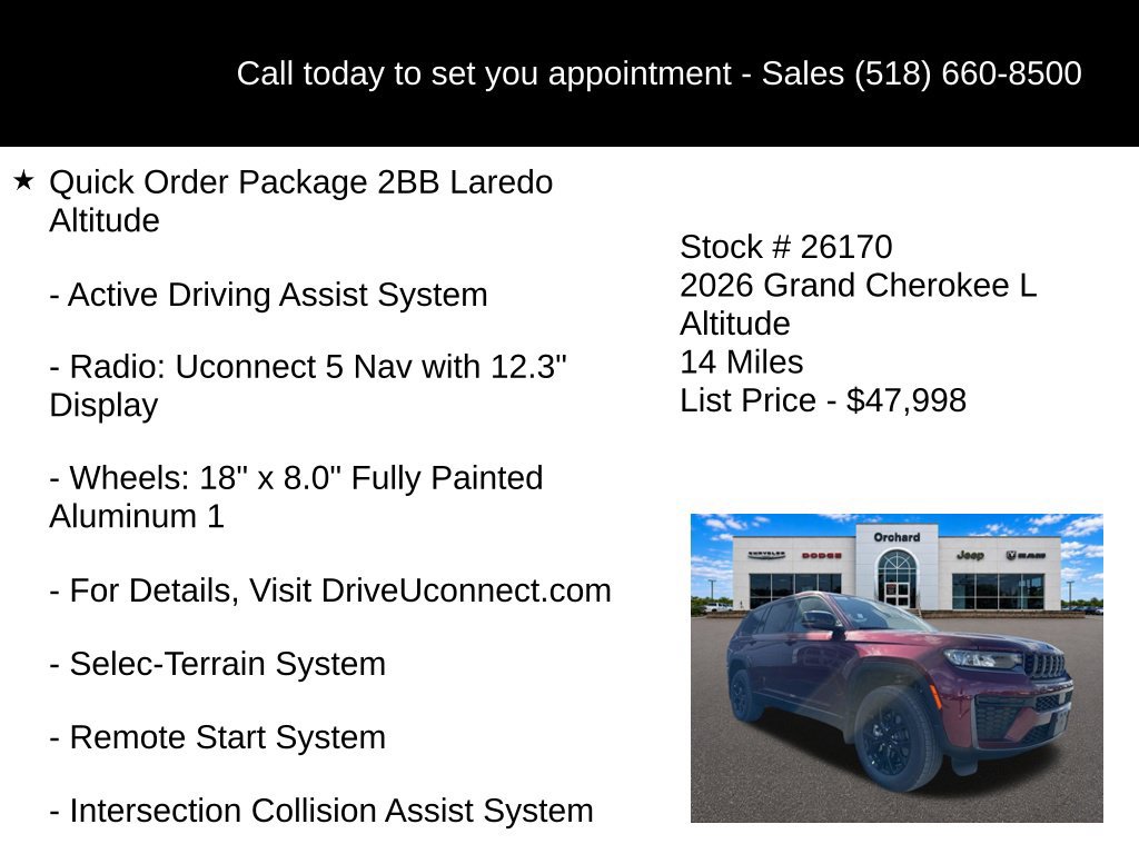 New 2026 Jeep Grand Cherokee L 4WD image 30