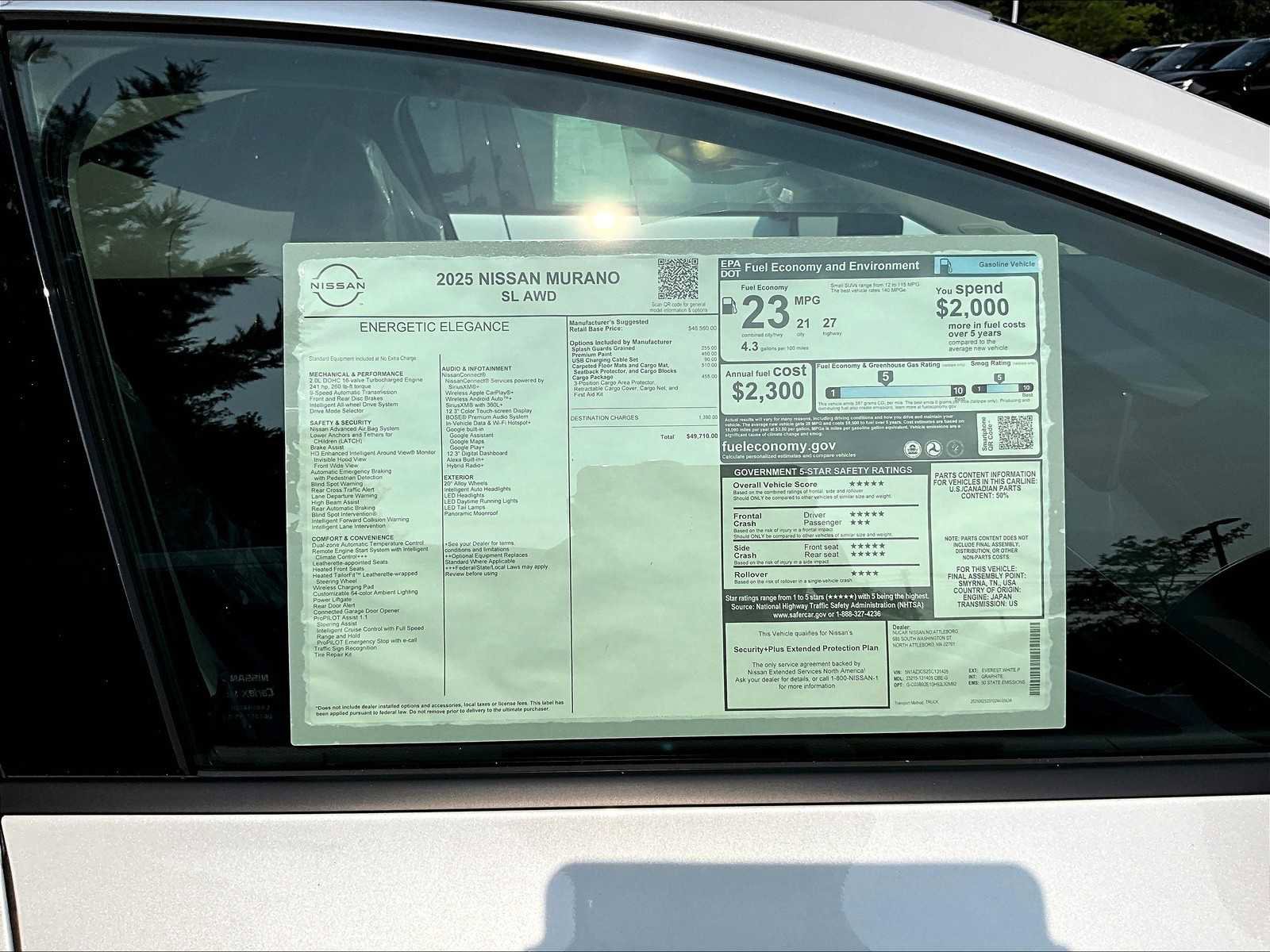 New 2025 Nissan Murano SL w/ Cargo Package image 17