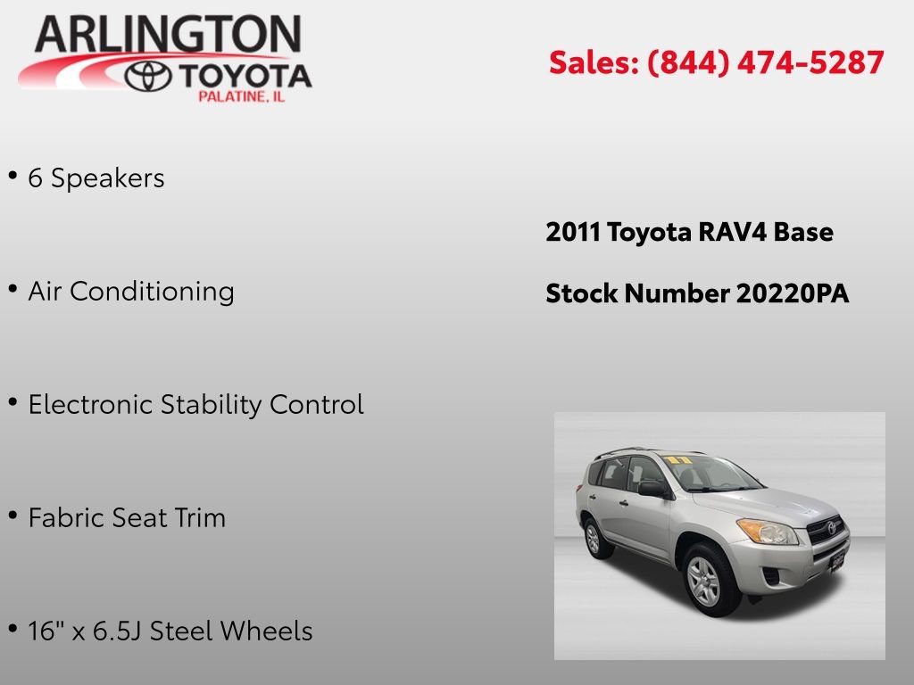 Used 2011 Toyota RAV4 4WD w/ Base L4 Extra Value Pkg image 2