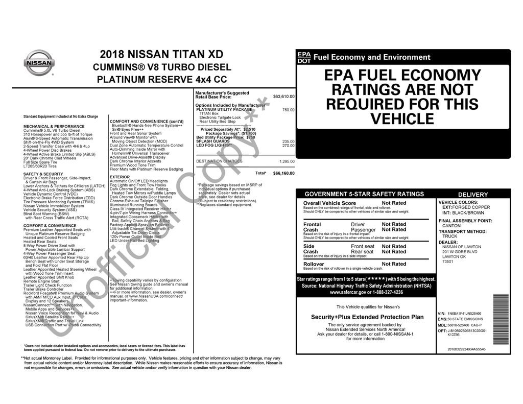 Used 2018 Nissan Titan Platinum Reserve w/ Platinum Utility Package image 5