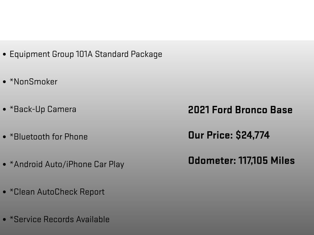 Used 2021 Ford Bronco 4-Door AWD/4WD image 6