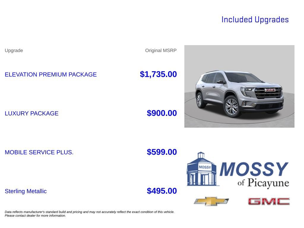 New 2026 GMC Acadia Elevation w/ Elevation Premium Package FWD image 10