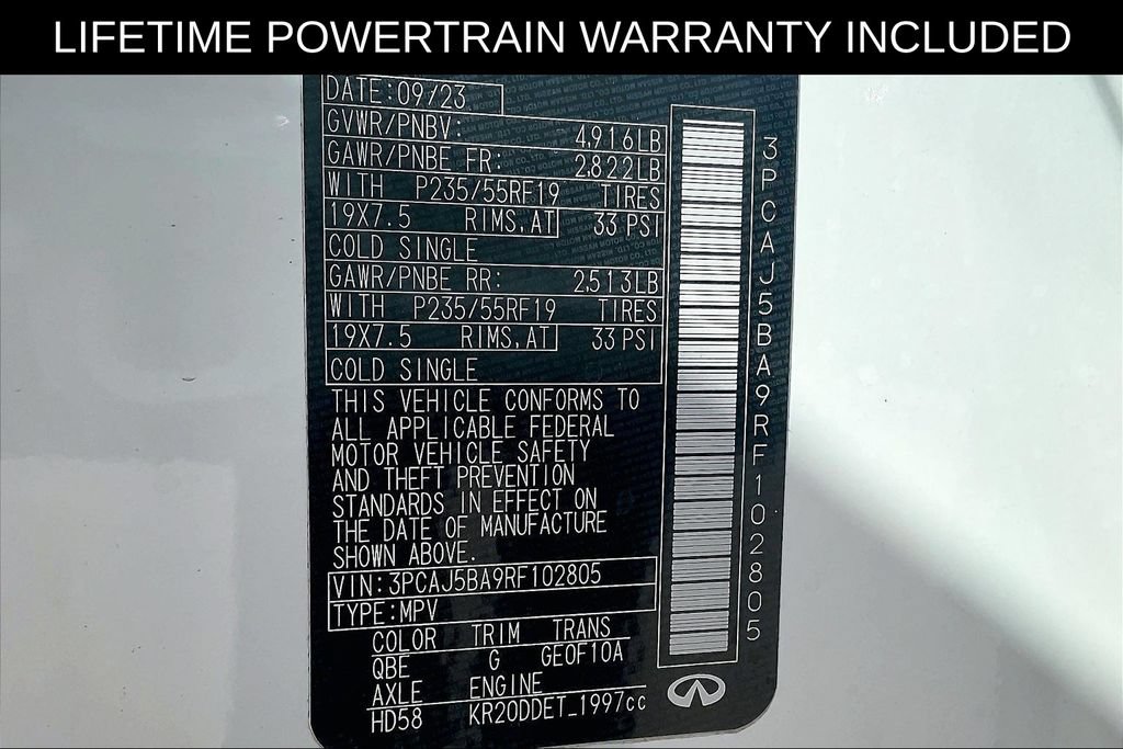 Certified 2024 INFINITI QX50 Luxe w/ Accent Package FWD image 28