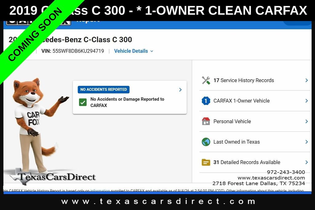 Used 2019 Mercedes-Benz C 300 Sedan