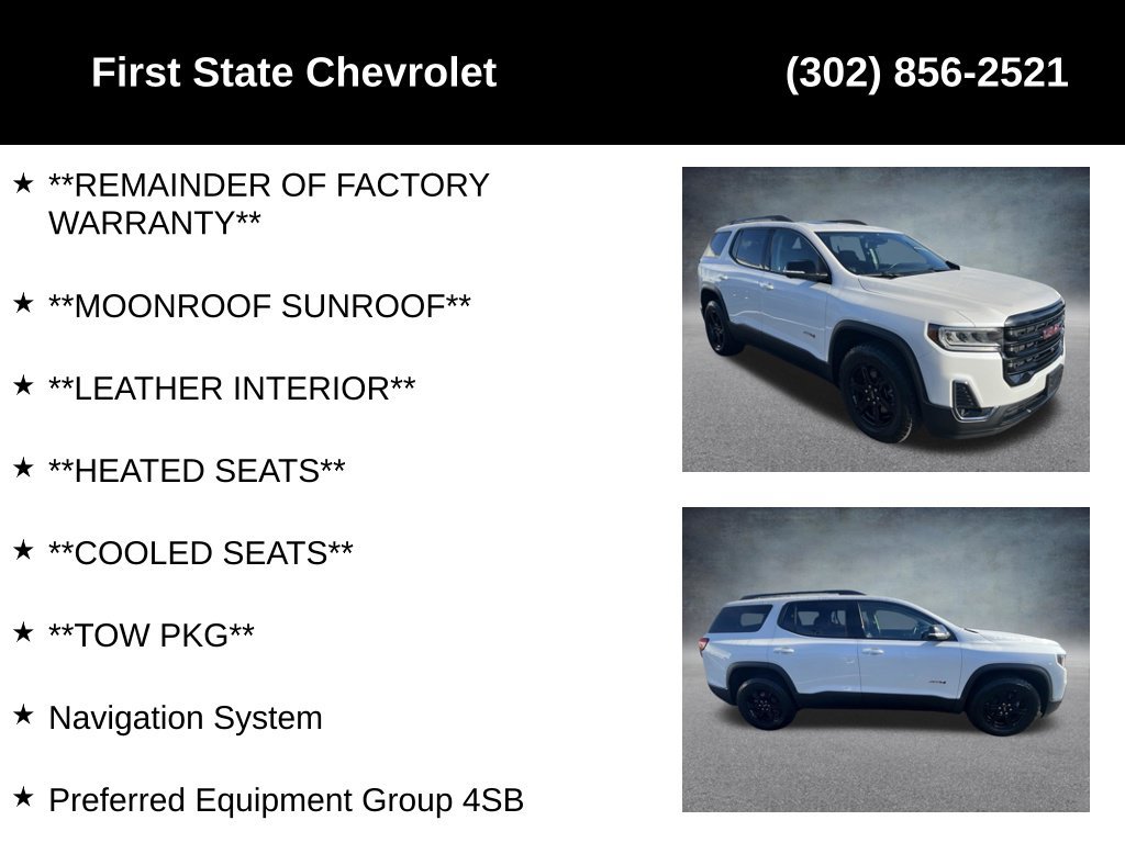 Used 2023 GMC Acadia AT4 w/ Technology Package AWD/4WD image 4