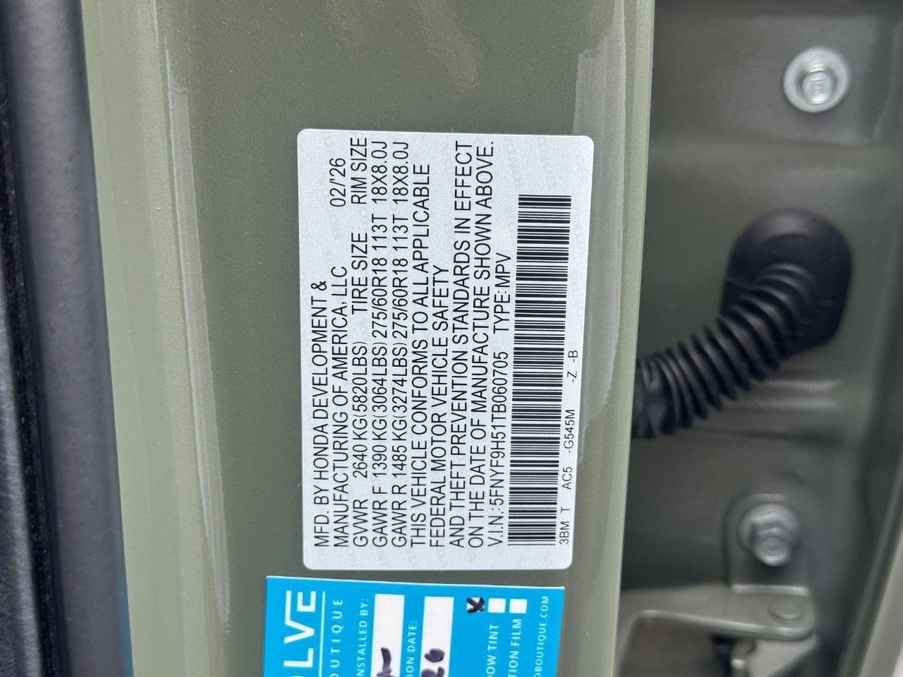 Certified 2026 Honda Passport TrailSport image 29