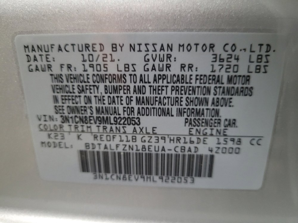Used 2021 Nissan Versa SV image 33