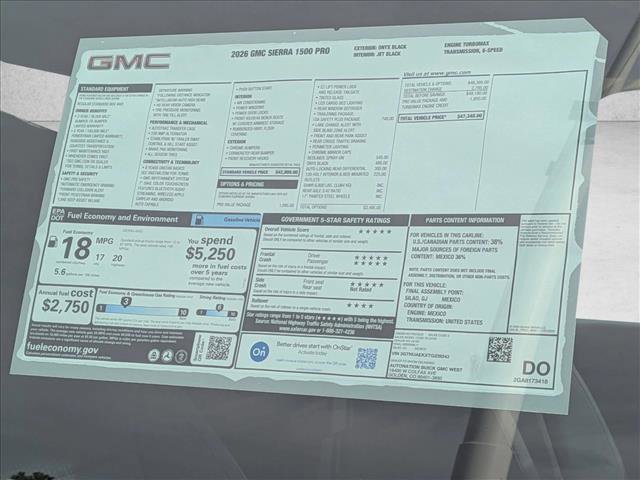 New 2026 GMC Sierra 1500 Pro w/ Pro Value Package AWD/4WD image 15