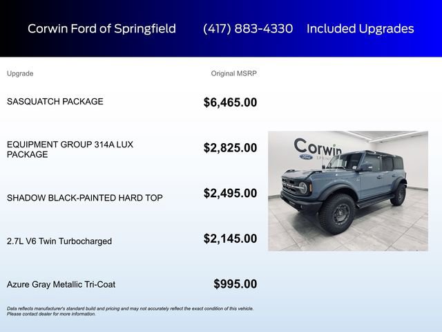 New 2025 Ford Bronco Outer Banks w/ Sasquatch Package image 5