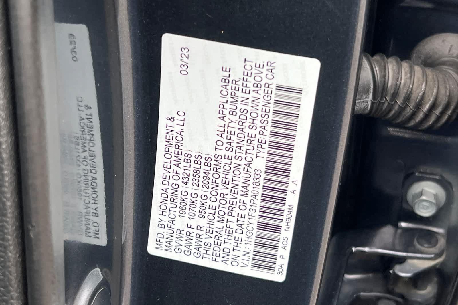 Used 2023 Honda Accord EX image 30