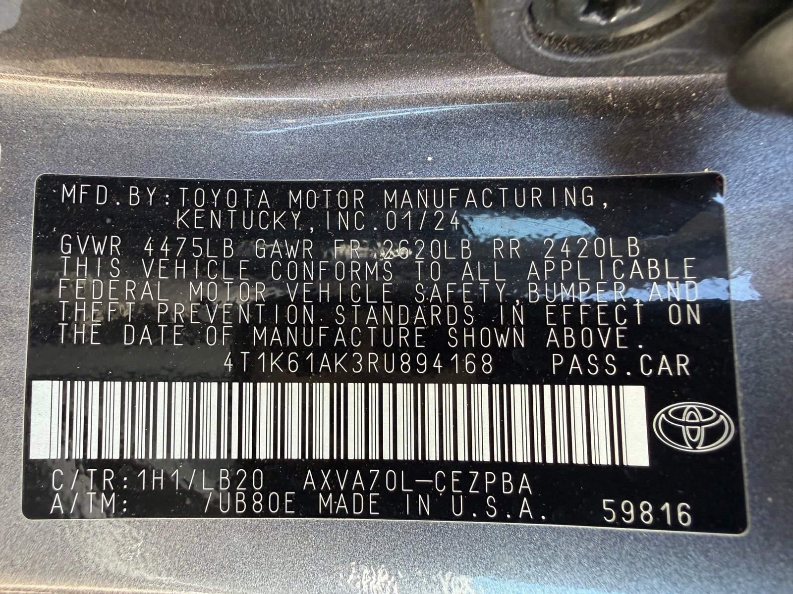Used 2024 Toyota Camry XSE FWD image 43