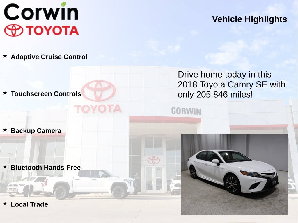 Used 2018 Toyota Camry SE FWD image 6