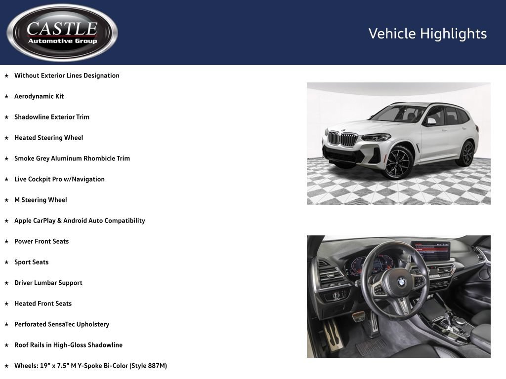 Used 2023 BMW X3 xDrive30i w/ M Sport Package AWD/4WD image 8