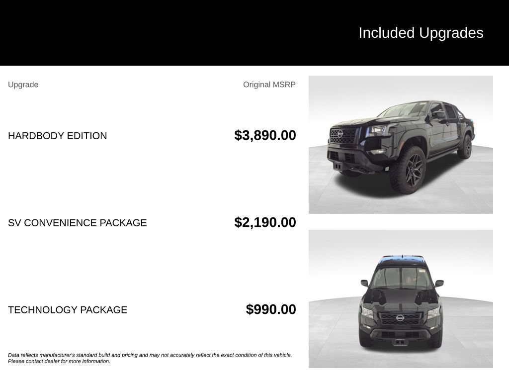 Used 2024 Nissan Frontier SV w/ Hardbody Edition AWD/4WD image 2