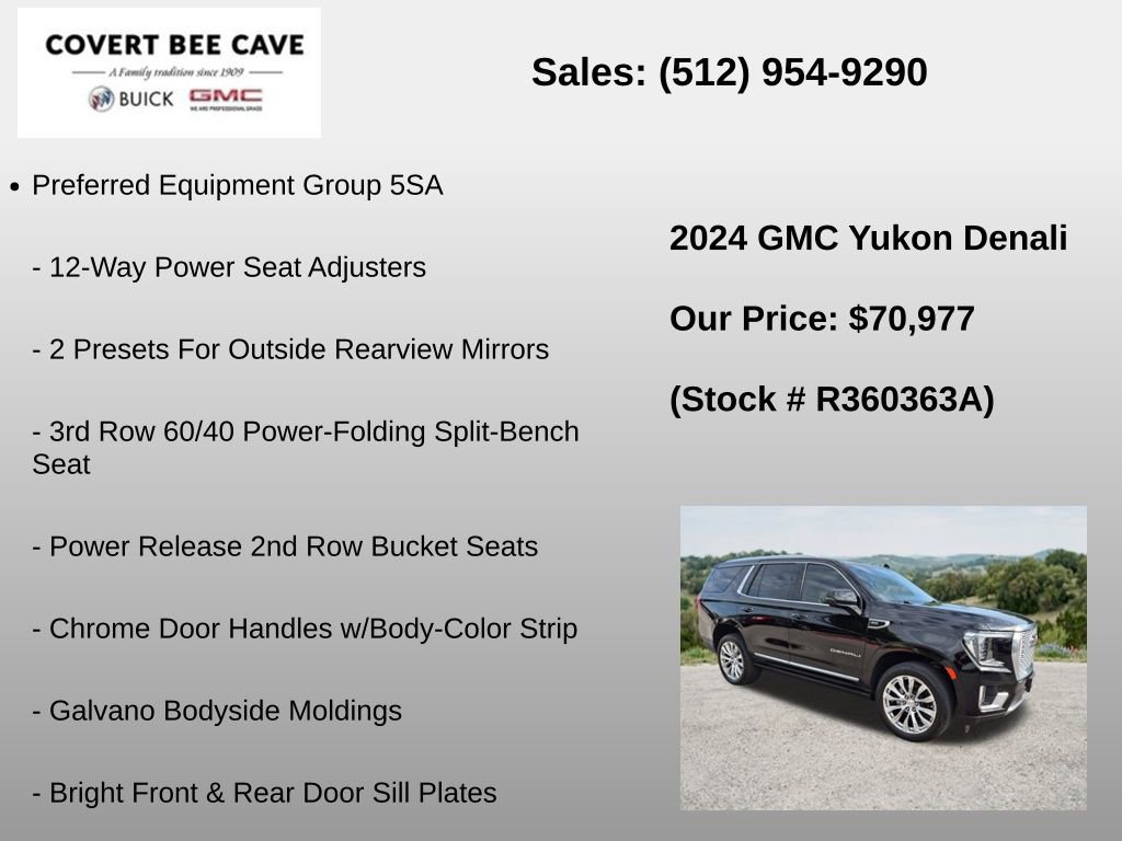 Used 2024 GMC Yukon Denali w/ Advanced Technology Package AWD/4WD image 6
