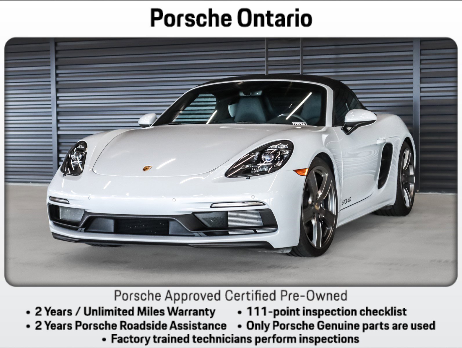 Certified 2024 Porsche 718 Boxster GTS