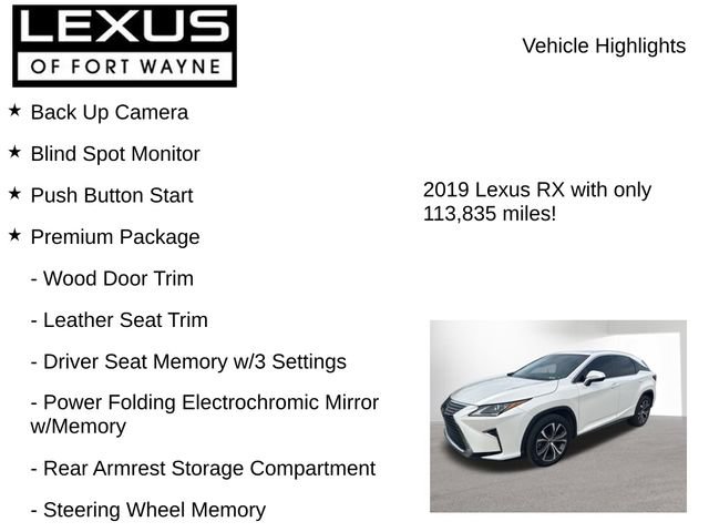Used 2019 Lexus RX 350 AWD w/ Navigation Package image 8
