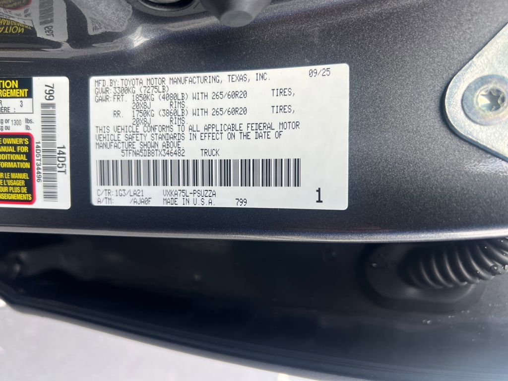 New 2026 Toyota Tundra Platinum image 23
