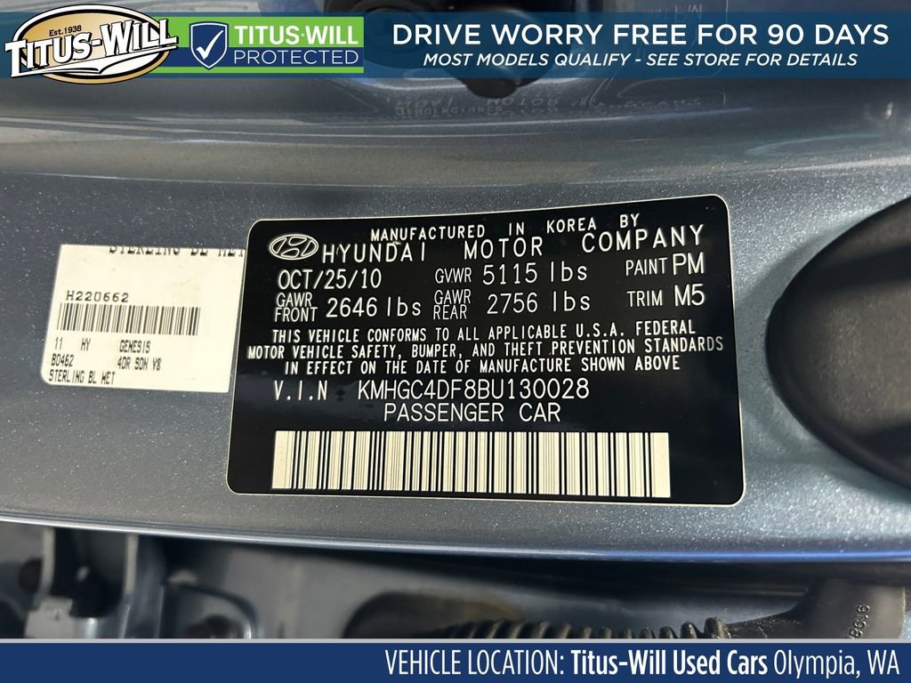 Used 2011 Hyundai Genesis 4.6