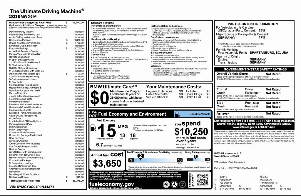 Used 2023 BMW X6 M w/ Competition Package video 3