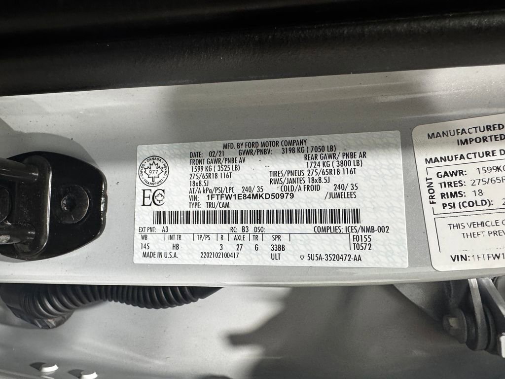 Used 2021 Ford F150 Lariat w/ Equipment Group 502A High image 46