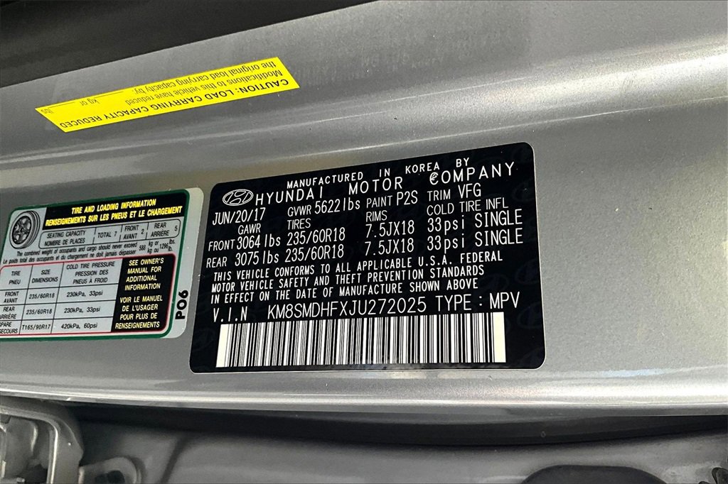 Used 2018 Hyundai Santa Fe SE w/ Cargo Package image 19