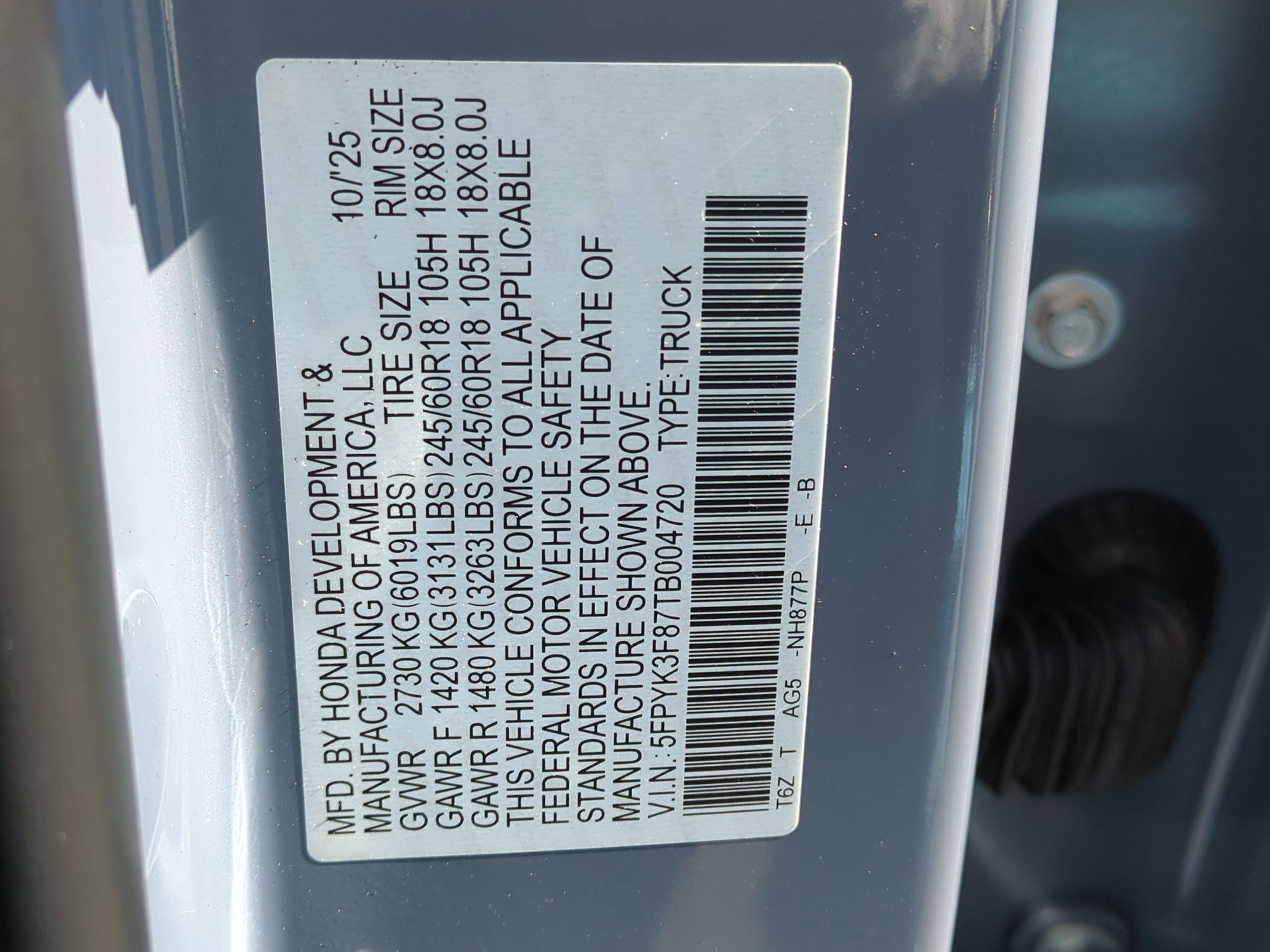 New 2026 Honda Ridgeline Black Edition image 19