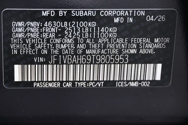 New 2026 Subaru WRX Premium AWD/4WD image 20