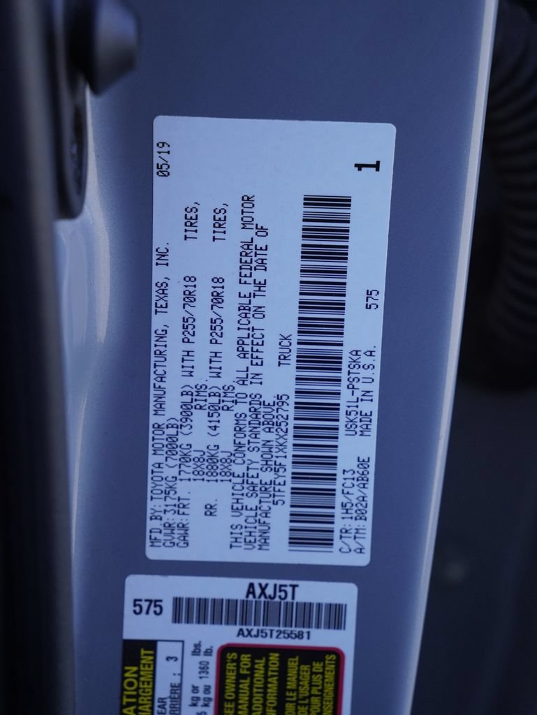 Used 2019 Toyota Tundra SR5 w/ SR5 Upgrade Package RWD image 38