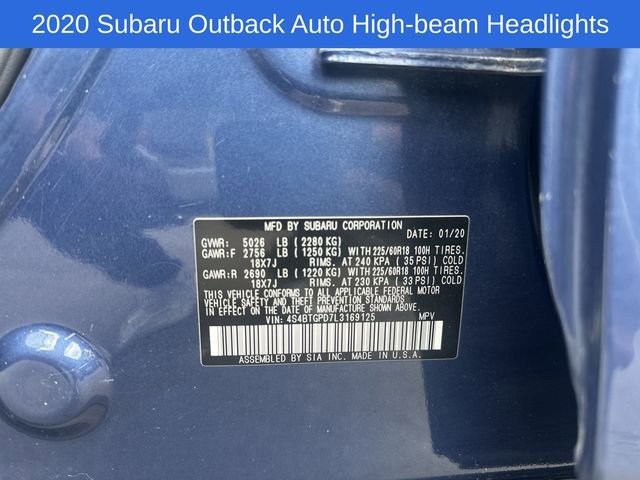 Used 2020 Subaru Outback Touring XT image 31